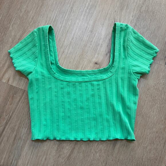 Offline by Aerie Green Crop Top Size XS - Picture 1 of 5